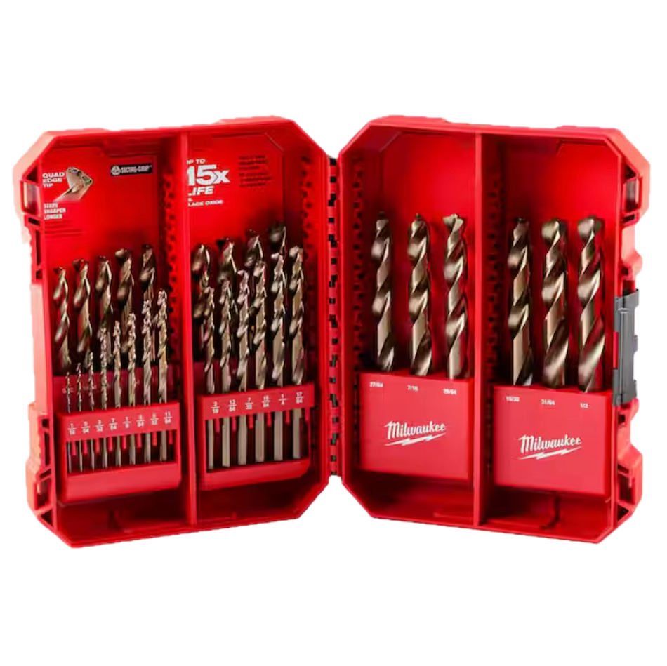 Milwaukee 48-89-2332 RED HELIX™ Cobalt Drill Bit Set – 29PC