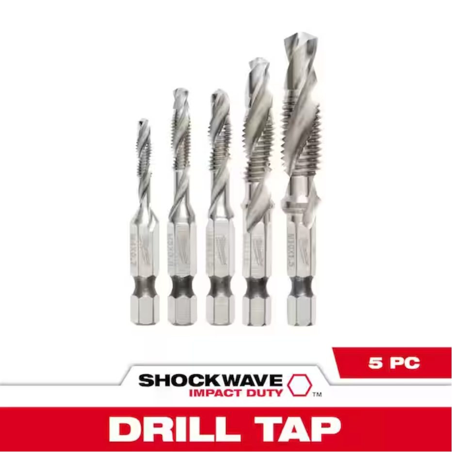 Milwaukee 48-89-4875 Shockwave™ 5PC Metric Impact Drill Tap Set