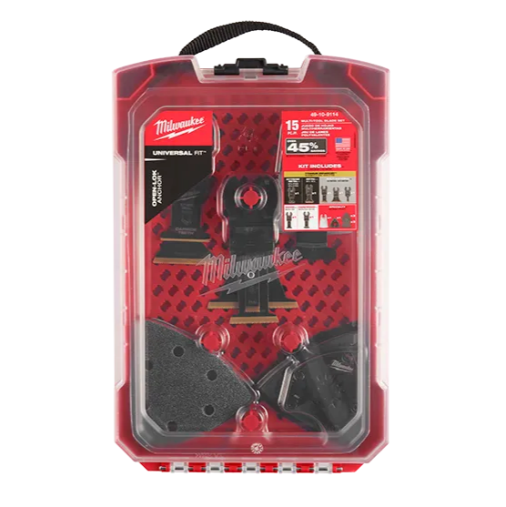 Milwaukee 49-10-9114 OPEN-LOK™ Multi-Tool Blade Variety Kit with Modular Case 15PC