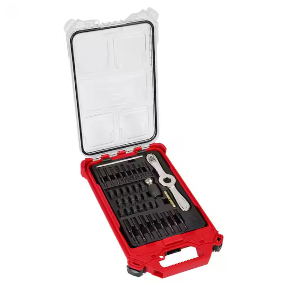 Milwaukee 49-22-5603 - 38pc Metric Tap & Die PACKOUT™ Set w/ HEX-LOK™ 2-in-1 Handle