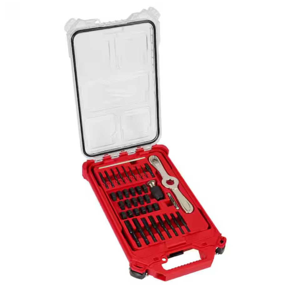 Milwaukee 49-22-5604 - 38PC SAE Tap & Die PACKOUT™ Set w/ HEX-LOK™ 2-in-1 Handle