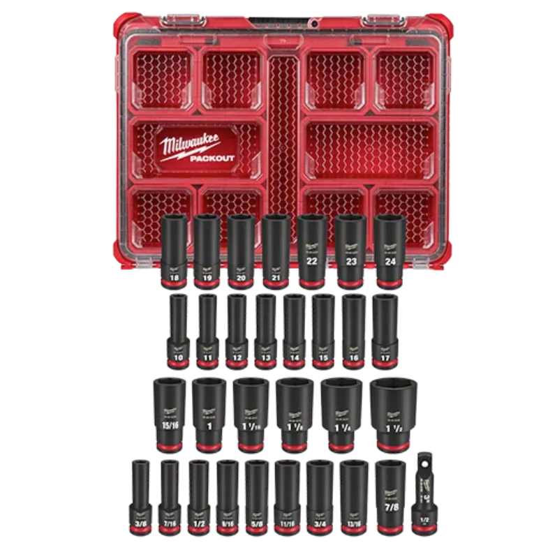 Milwaukee 49-66-6806 SHOCKWAVE Impact Duty™ Socket 1/2” Dr 31PC
