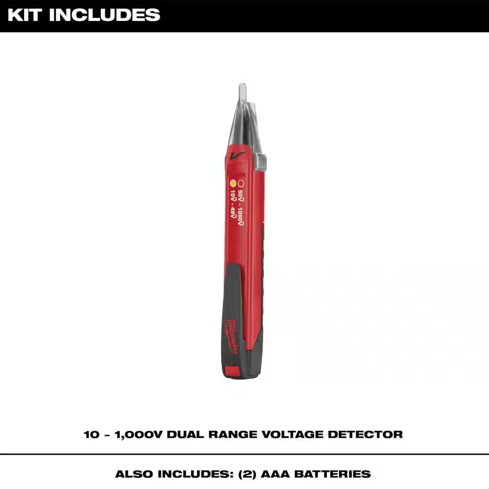 Milwaukee 2203-20 - 10-1000V Dual Ranger Voltage Detector