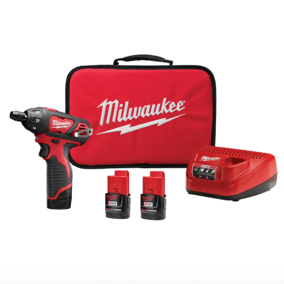 Milwaukee 2401-22 M12™ 1/4" Hex Screwdriver Kit