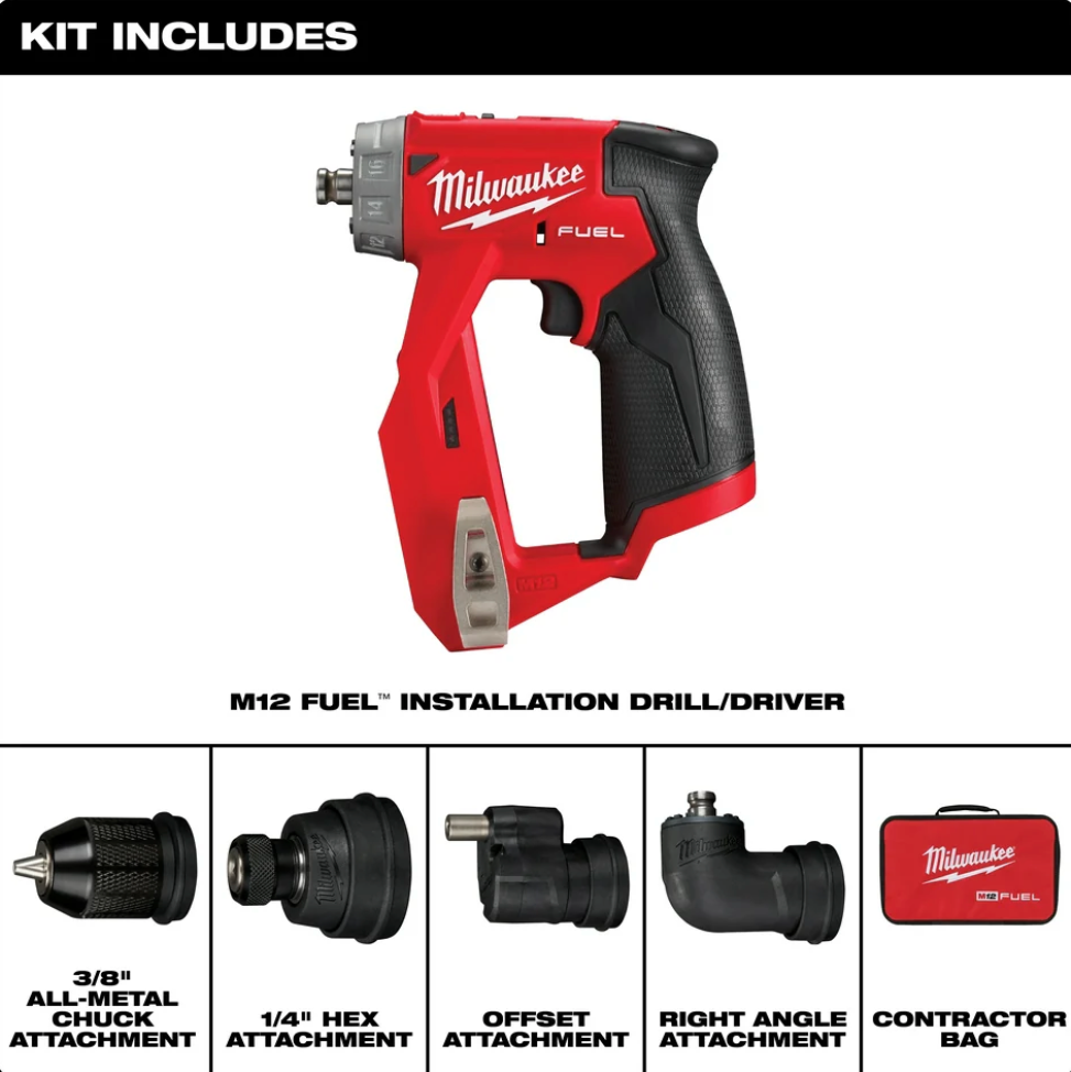 Milwaukee 2505-20 M12 FUEL™ Installation Drill/Driver (Tool Only Milwaukee 2505-20 M12 FUEL™ Installation Drill/Driver (Tool Only