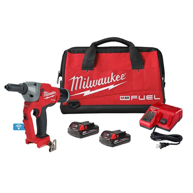 Milwaukee 2660-22 M18 FUEL™ 1/4" Blind Rivet Tool w/ ONE-KEY™ Kit