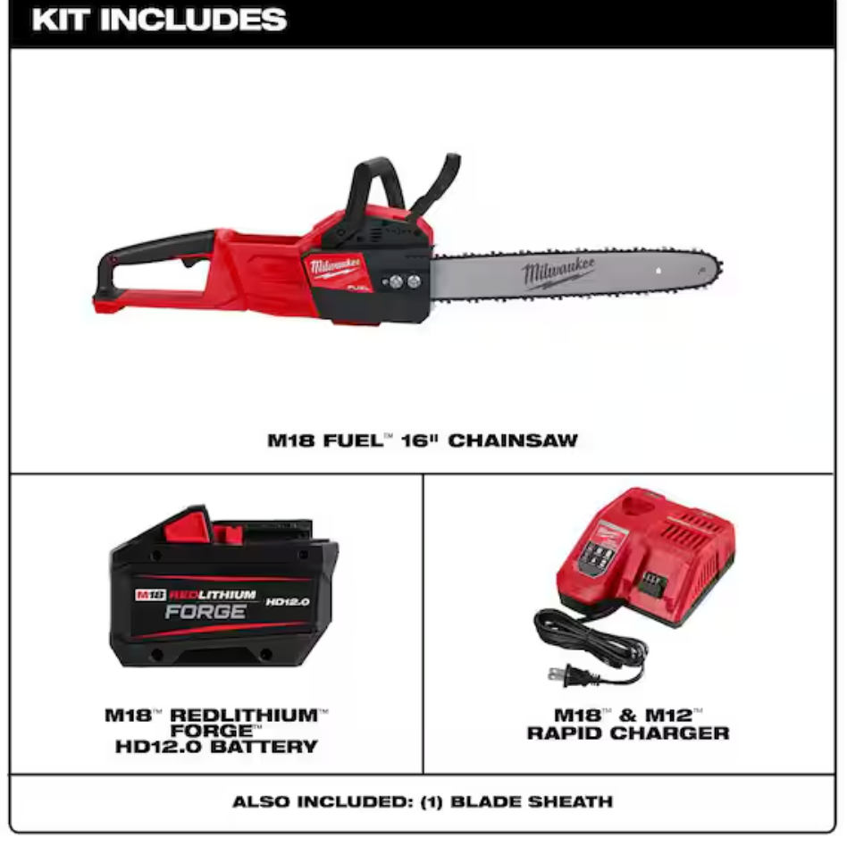 Milwaukee 2727-21HD M18 FUEL™ 16" Chainsaw Kit