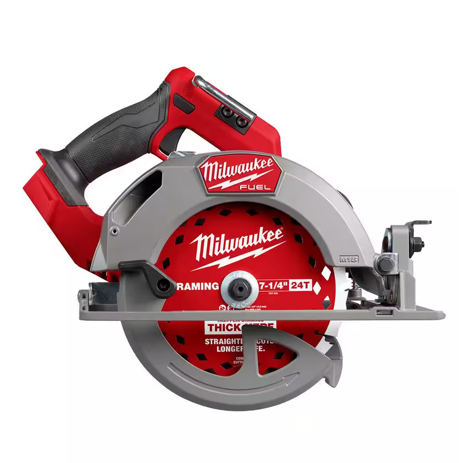 Milwaukee 2834-20 M18 FUEL™ 7-1/4" Circular Saw w/ 24T Thick Kerf Framing Circular Saw Blade (Tool Only)