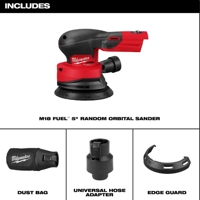 Milwaukee 2837-20 M18 FUEL™ 5" Random Orbital Sander (Tool Only)