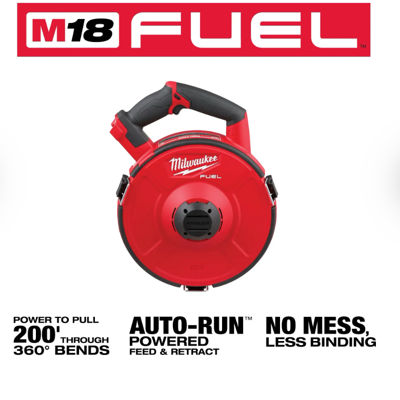 Milwaukee 48-44-5178 M18 FUEL 18V Angler 240' x 1/8" Steel Pulling Fis Milwaukee 48-44-5178 M18 FUEL 18V Angler 240' x 1/8" Steel Pulling Fis