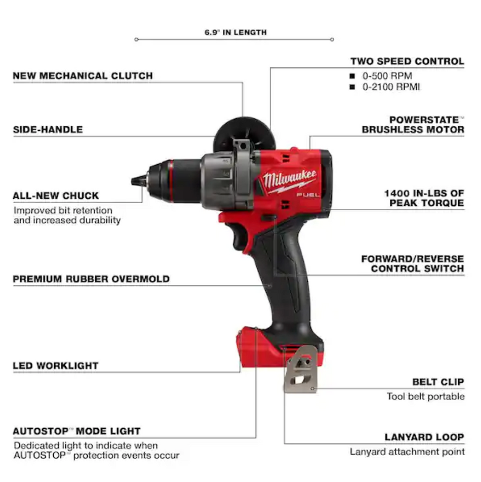 Milwaukee 2903-20 M18 FUEL™ 1/2" Drill/Driver (Tool Only)