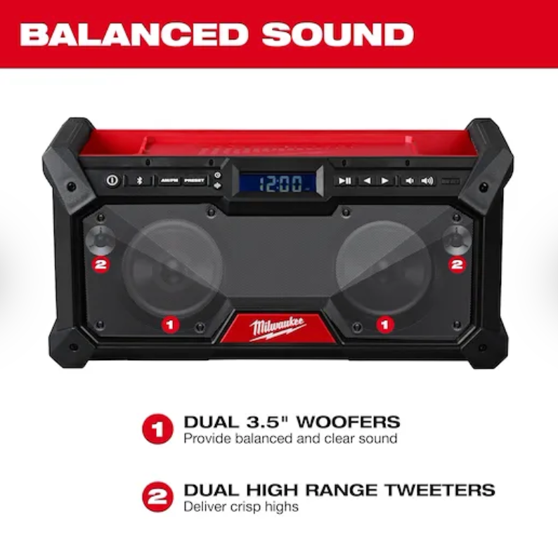 Milwaukee 2952-20 M18™ Bluetooth® Jobsite Radio