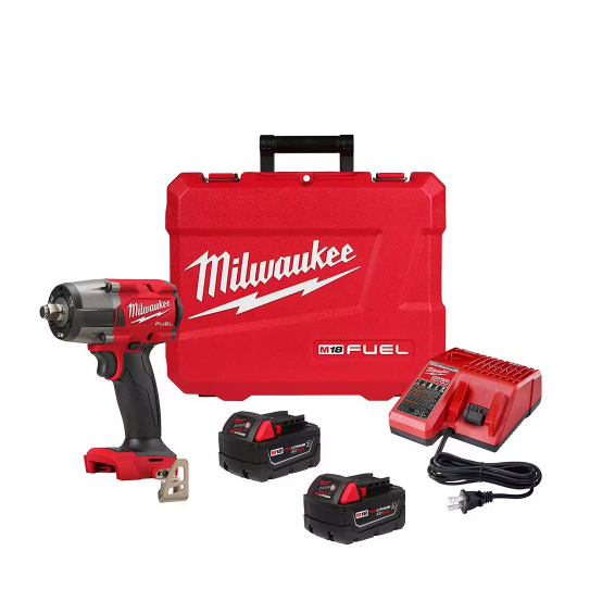 Milwaukee 2962-22R M18 FUEL™ 1/2" Mid-Torque Impact Wrench w/ Friction Ring Kit