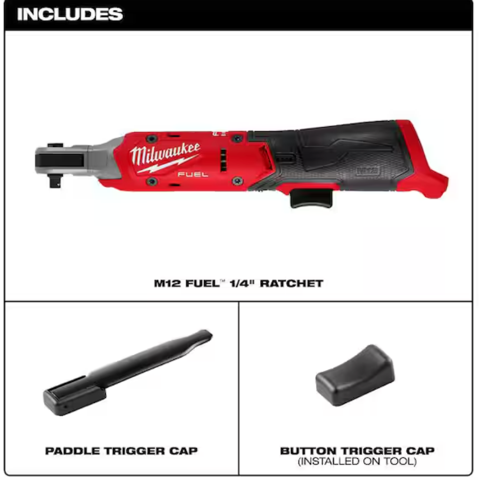 Milwaukee 3052-20 M12 FUEL™ 1/4" Ratchet (Tool Only)