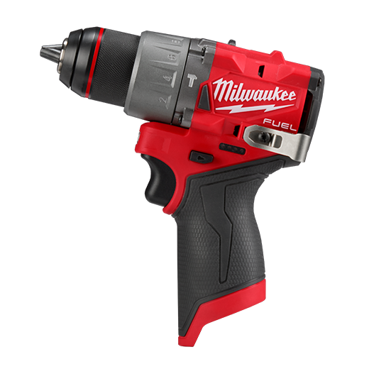 milwaukee 14.4 flashlight and drill Milwaukee 3404-22 M12 FUEL Gen4 1/2-in. Hammer Drill/Driver Kit with 15-Piece Cobalt Red Helix Kit
