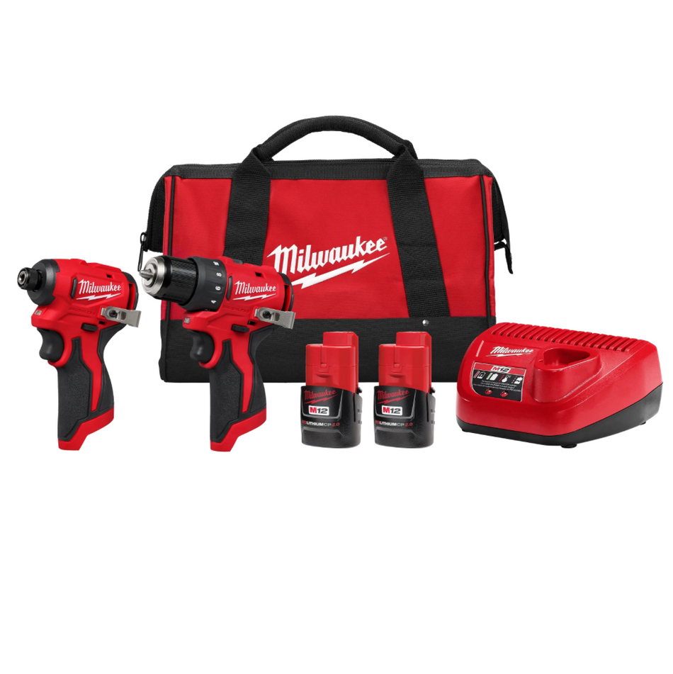 Milwaukee 3494-22 M12™ Subcompact Brushless 2-Tool Combo Kit