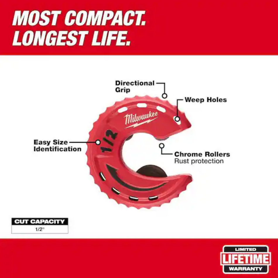 Milwaukee 48-22-4260 Close Quarters Tubing Cutter - 1/2"