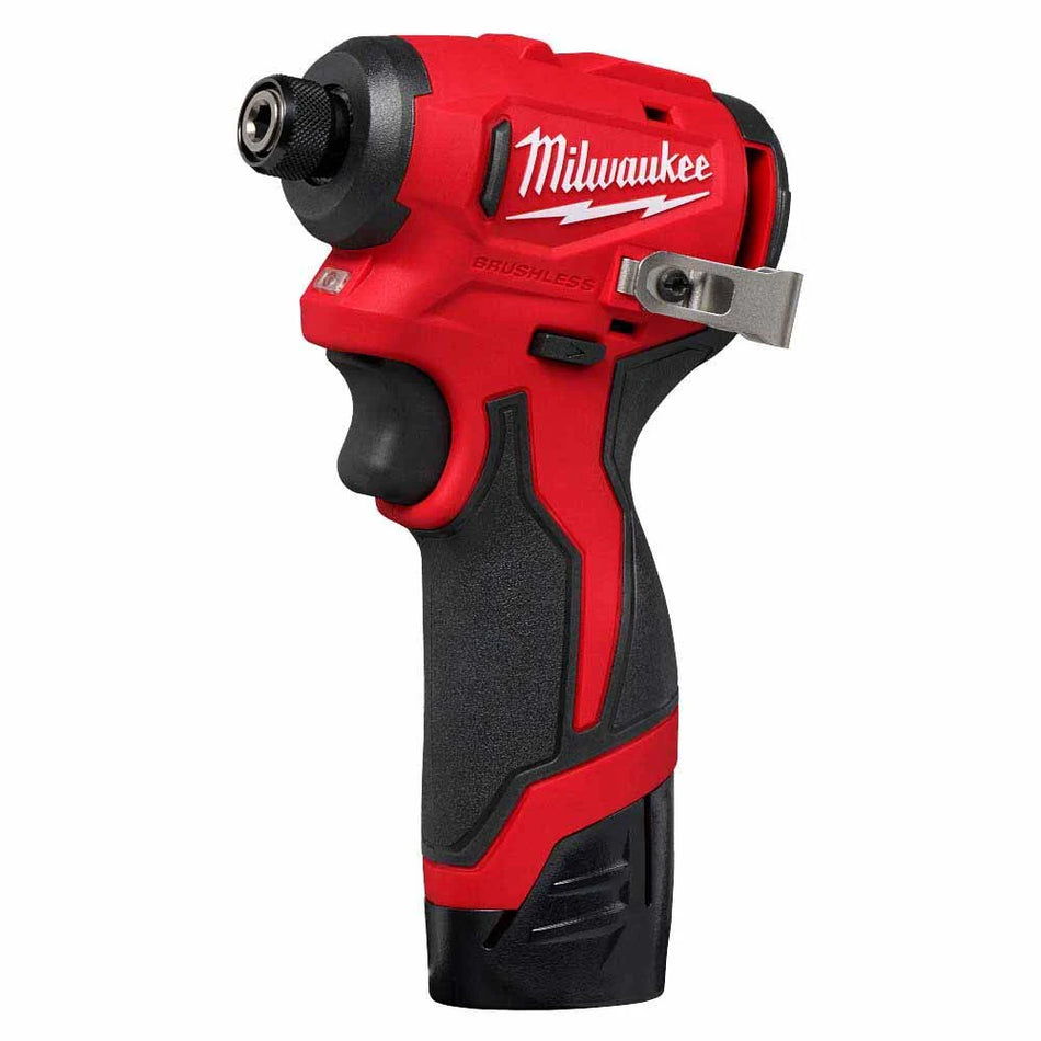 Milwaukee 3450-22 M12 Subcompact Brushless 1/4" Hex Impact Driver Kit