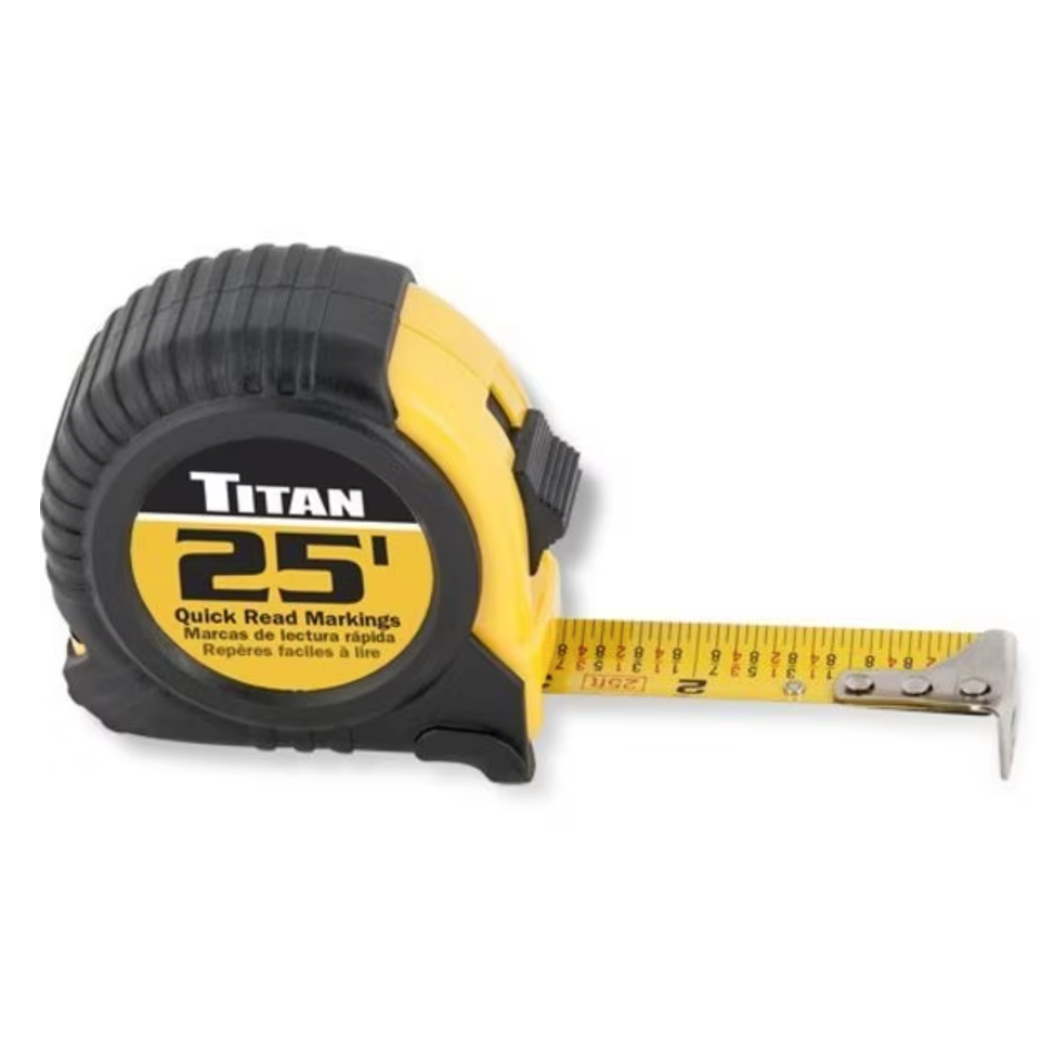 Titan Tools® 10906 - 25' SAE Measuring Tape