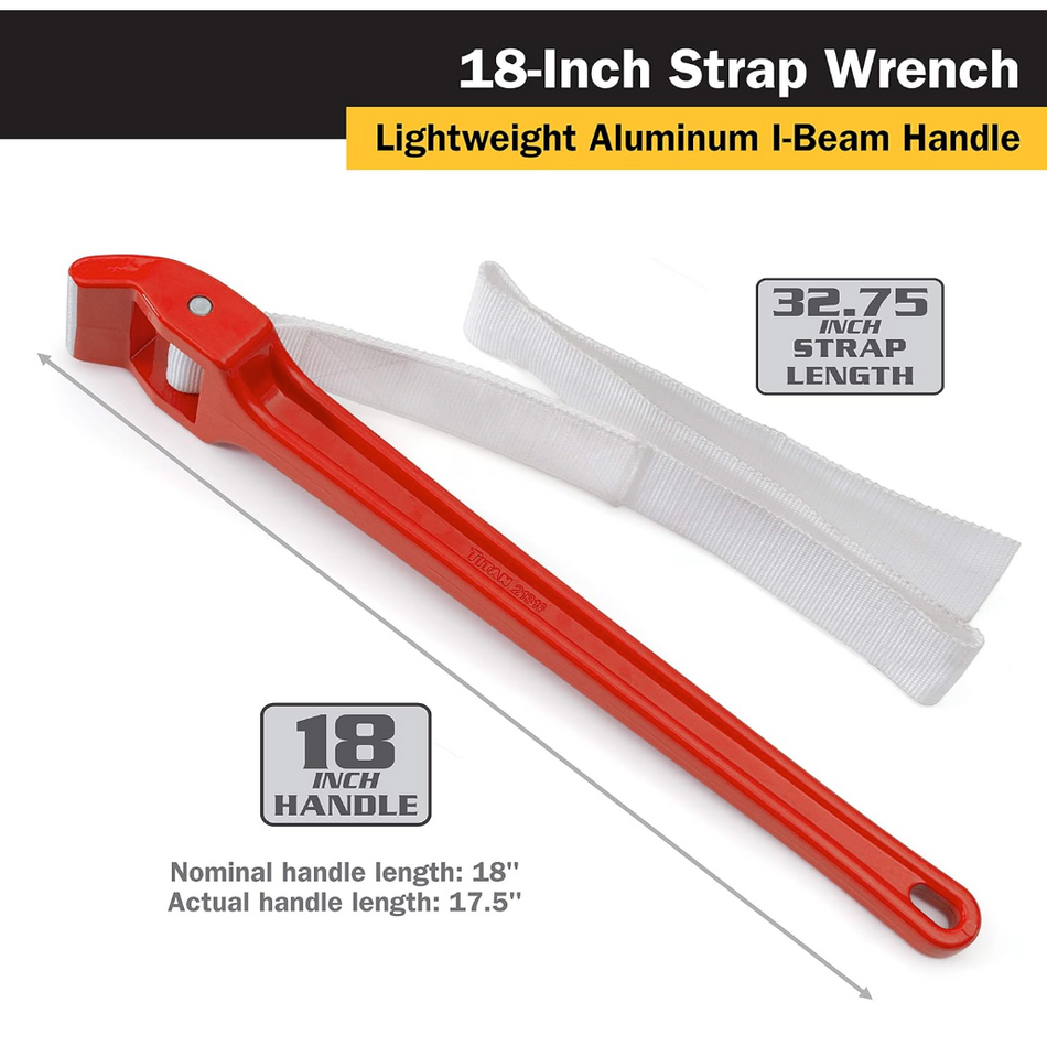 Titan Tools® 21316 Strap Wrench - 18"