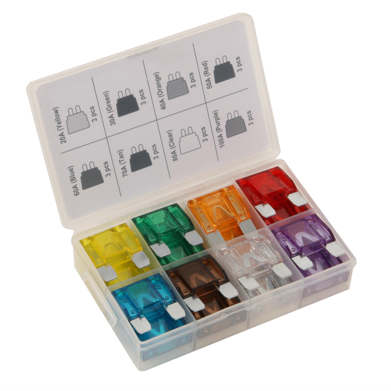 Titan Tools® 45232 - 24pc Maxi Blade Fuse Assortment Kit