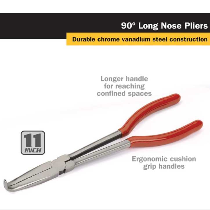 Titan Tools® 60774 -  11" 90 Degree Long Nose Pliers