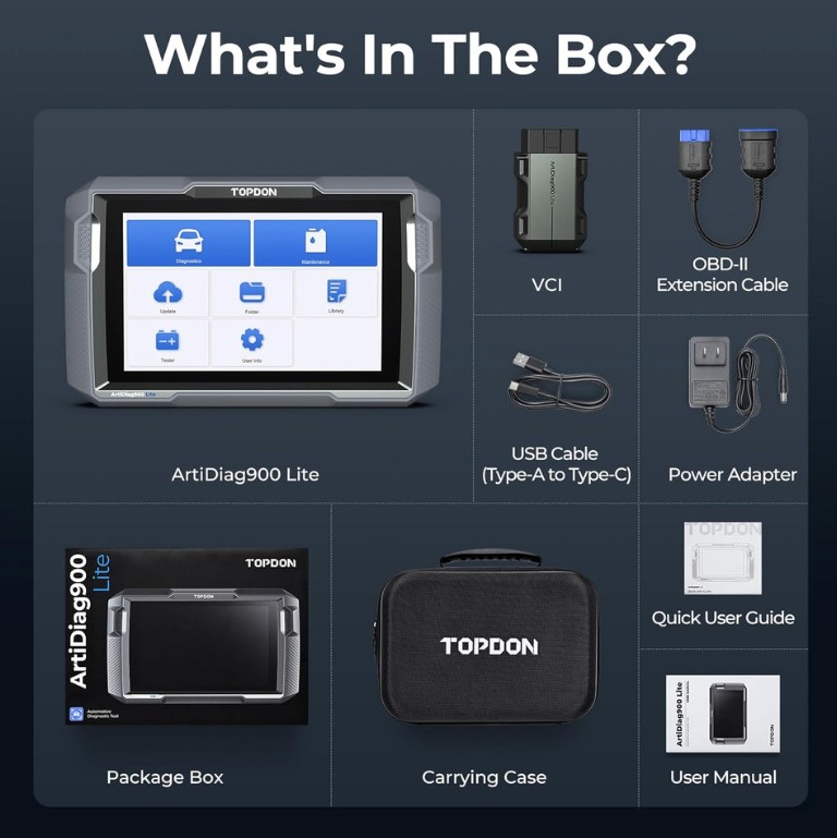 TOPDON Artidiag900 Lite 8" Full System Diagnostic Scanner