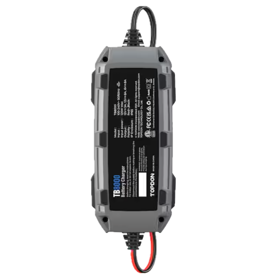 TOPDON TB8000 8A Smart Battery Charger for Multiple Battery Types