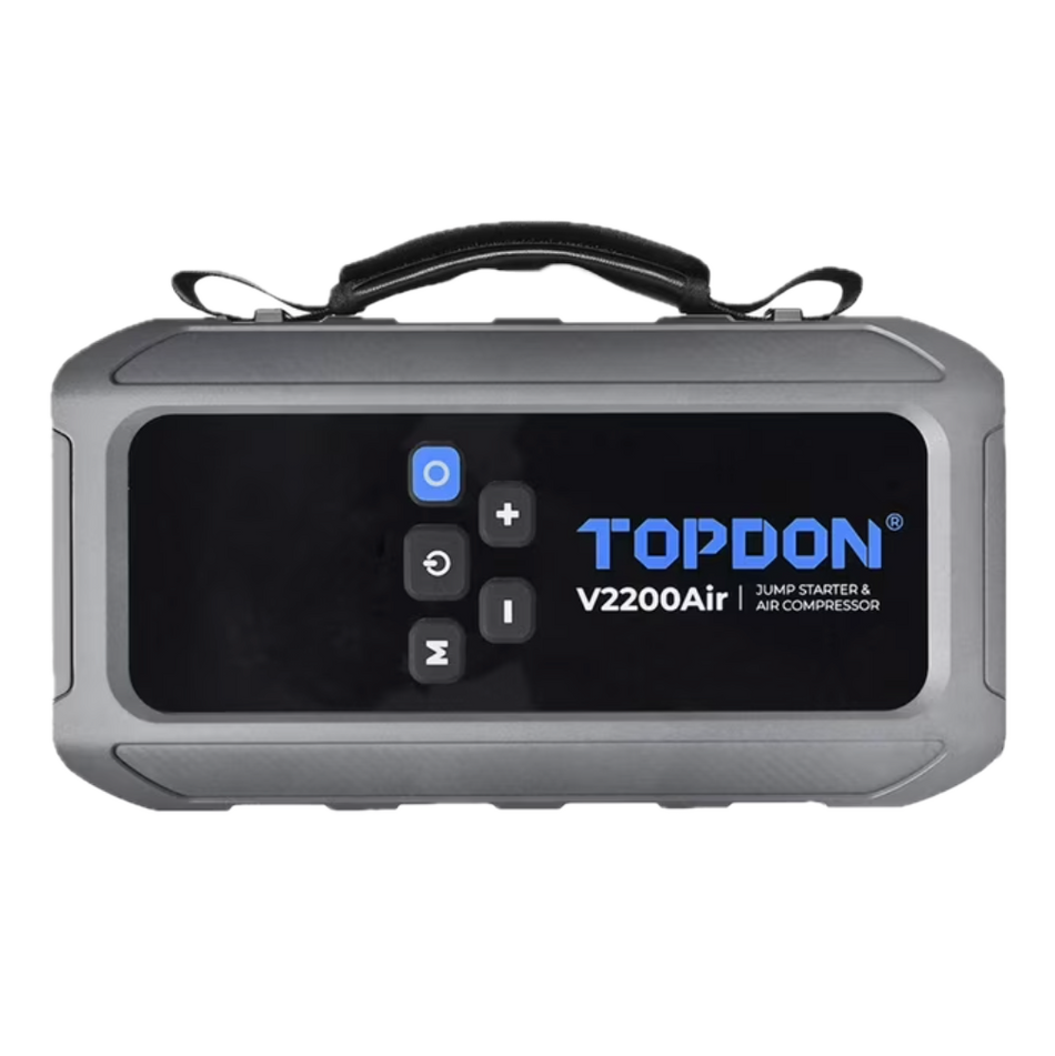 TOPDON V2200Air - 2200 Peak Amp Jump Starter & Air Compressor, 150 PSI