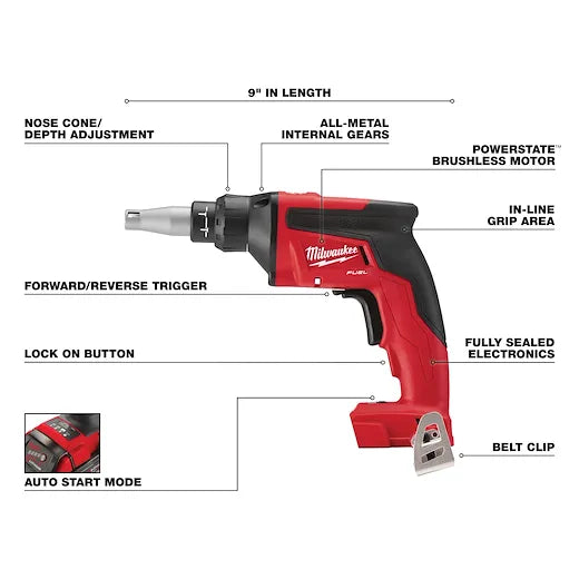 Milwaukee 2866-20 M18 FUEL™ Drywall Screw Gun (Tool Only