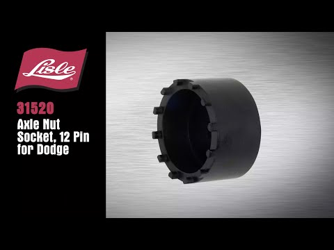 Lisle 31520 Axle Nut Socket, 12 Pin for Dodge – Clark's Tool