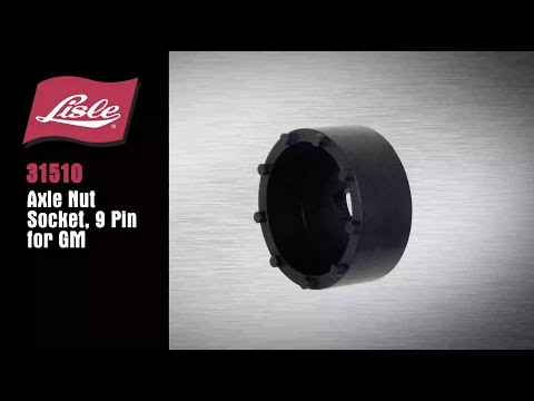 Lisle 31510 Axle Nut Socket, 9 Pin for GM – Clark's Tool & Equipment Lisle 31510 Axle Nut Socket, 9 Pin for GM – Clark's Tool & Equipment