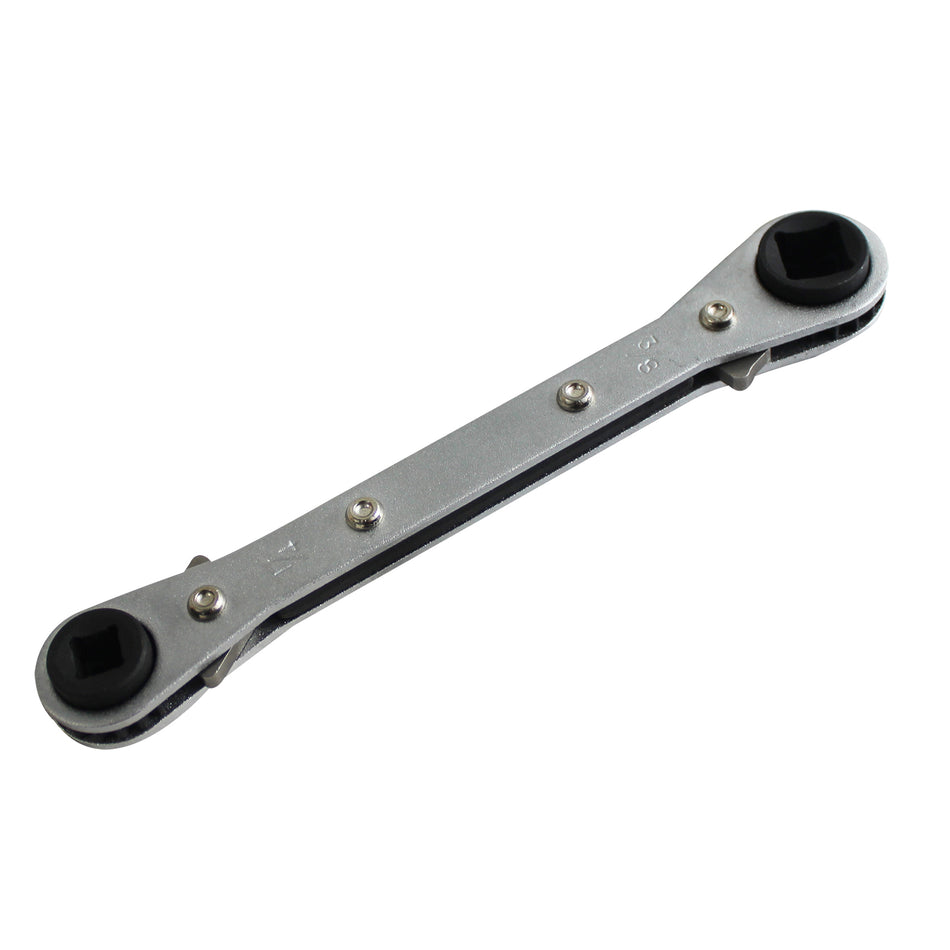 Mastercool 70081 Air Conditioning Ratchet Wrench 9/16, 1/2 hex, 1/4, 3/16 Square