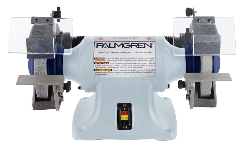 Palmgren 9682061 - 6" 1/3 HP Bench Grinder - No Dust Collection