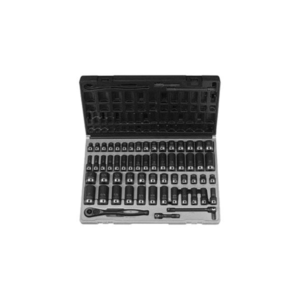 Grey Pneumatic 81659CRD 3/8" Drive 59-Piece 6-Point Fractional and Metric Duo-Socket Set