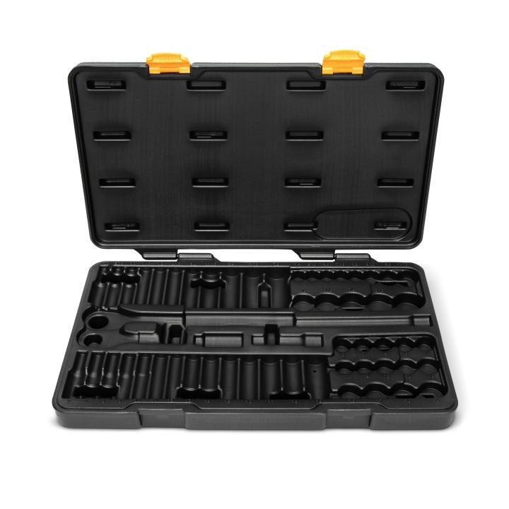 GearWrench Steckschlüssel 9 Mm – 1/2″ Antrieb, 12-Punkt, Schwarz, Für Präzises Arbeiten Ohne Abrundung