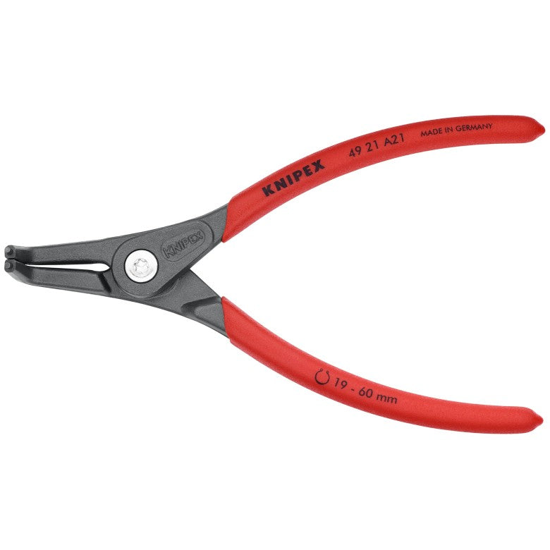 Knipex 4921A21SBA External 90 Degree Angled Precision Snap Ring Pliers: 6-1/2"