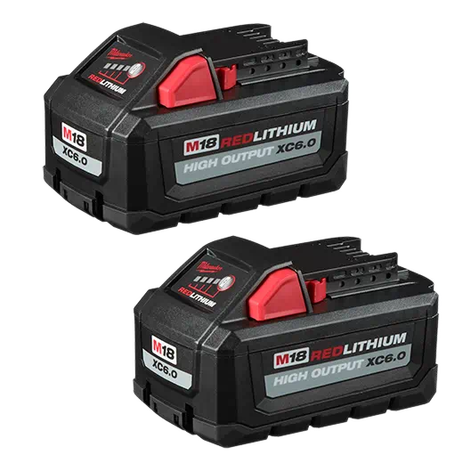 Milwaukee 48-11-1862 2-PACK M18™ REDLITHIUM™ HIGH OUTPUT™ XC6.0 Battery Pack