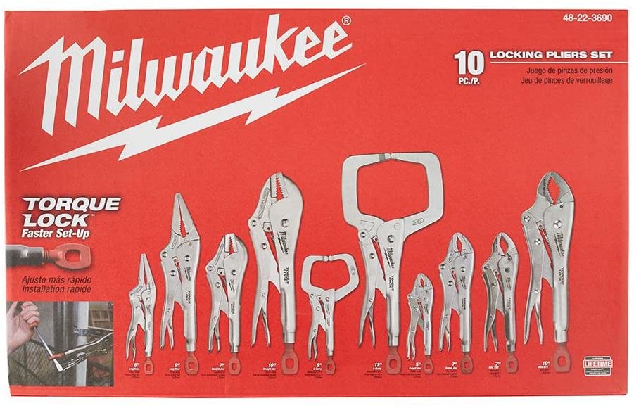 Milwaukee 48-22-3690 TORQUE LOCK™ LOCKING PLIERS KIT - 10pc