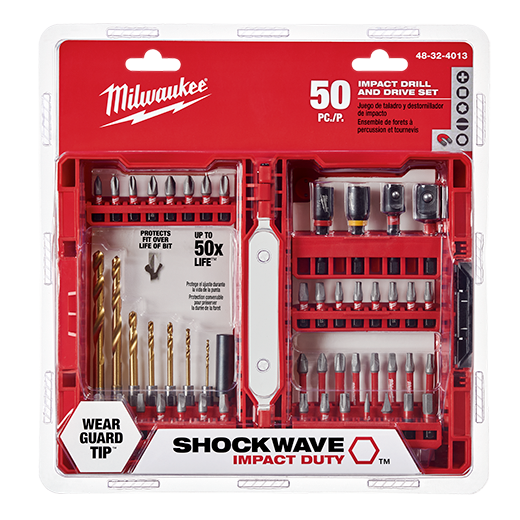 Milwaukee 48-32-4013 SHOCKWAVE 50pc Impact Drill & Drive Set