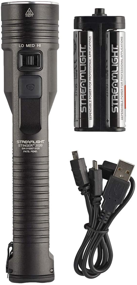 Streamlight 78101 Stinger® Rechargeable Flashlight 120V AC/12V DC w/ Charger