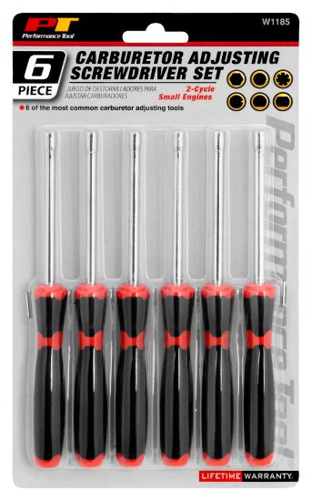 Performance Tool W1185 6pc Small Engine Carb Adjuster Set
